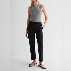 Express Woman’s Editor Studio Stretch Twill Mid Rise Straight Pant Sz 4r